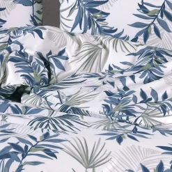 Garnero Arredamenti Set copripiumino matrimoniale e federe 220x240cm verde blu Himba Hot