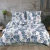 Garnero Arredamenti Set copripiumino matrimoniale oversize e federe 240x260cm verde blu Himba Best