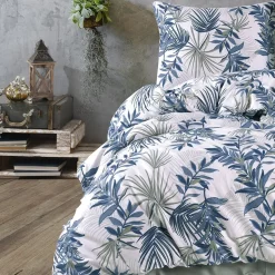 Garnero Arredamenti Set copripiumino singolo e federa 140x200cm verde blu Himba Outlet