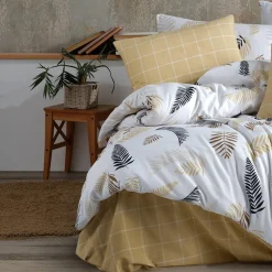 Garnero Arredamenti Set copripiumino singolo e federa 140x200cm beige Ingrid Online