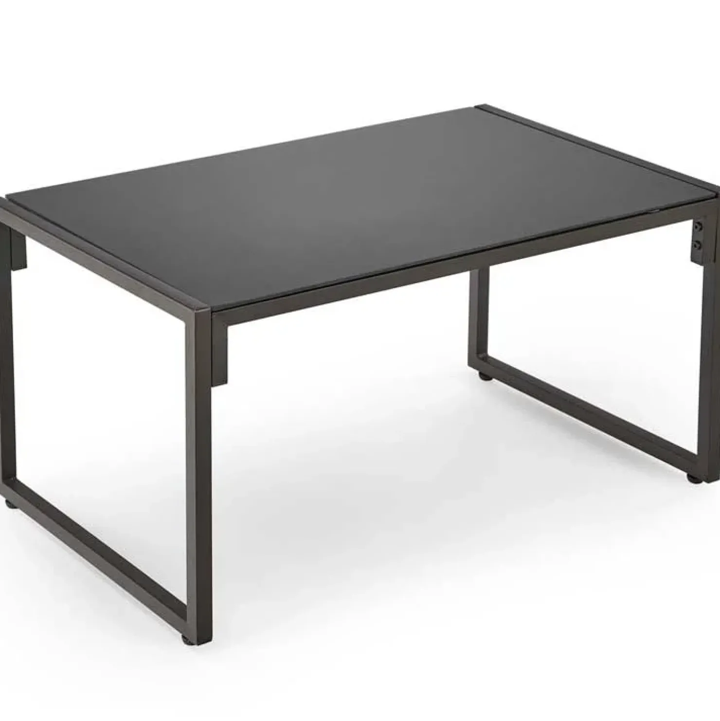 Garnero Arredamenti Set da giardino divano, poltrona, tavolino in vetro nero marrone Surat Clearance