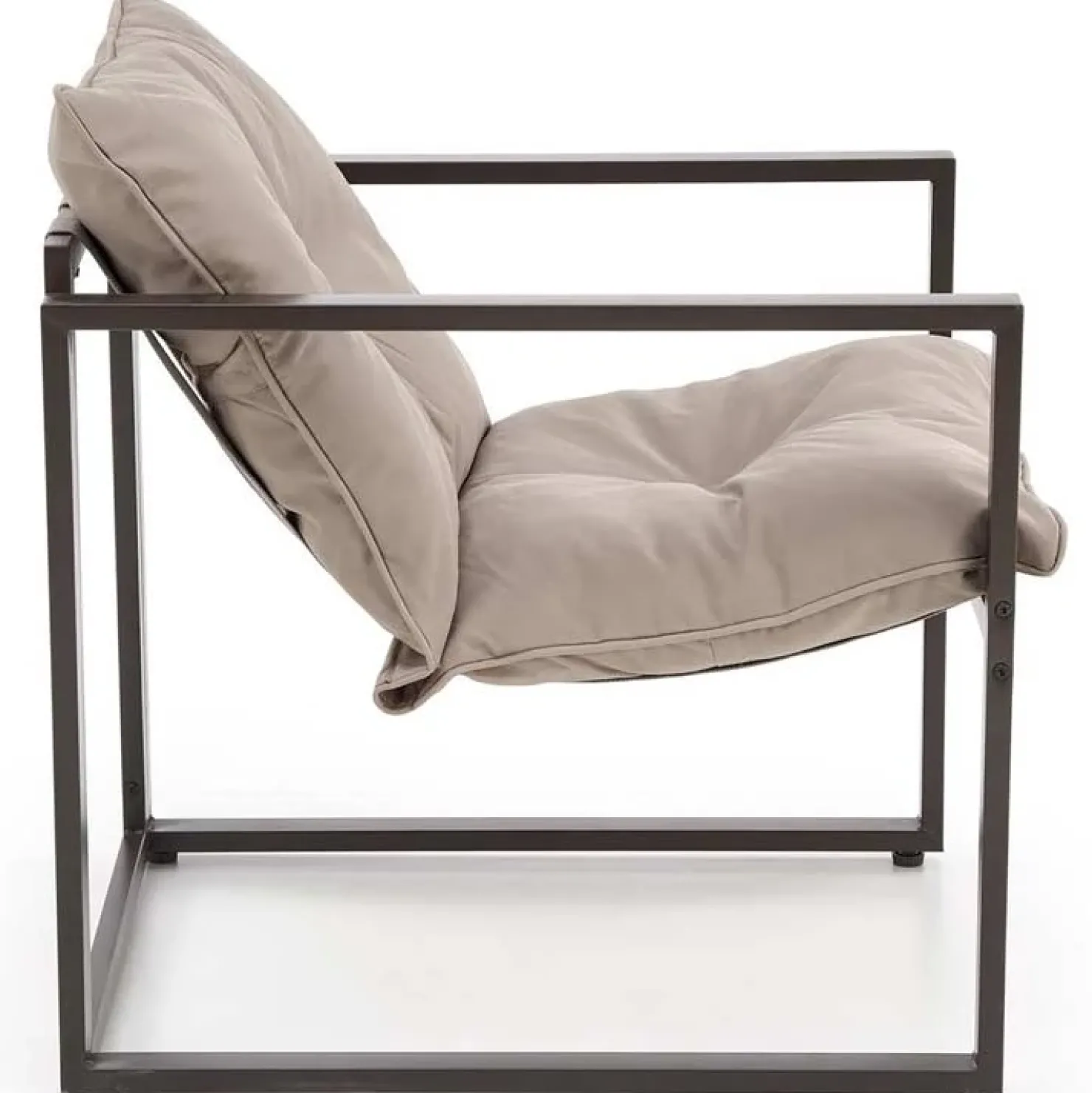 Garnero Arredamenti Set da giardino divano, poltrona, tavolino in vetro nero marrone Surat Clearance