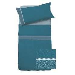 Garnero Arredamenti Set lenzuola in cotone petrolio una piazza e mezzo Freedom Online