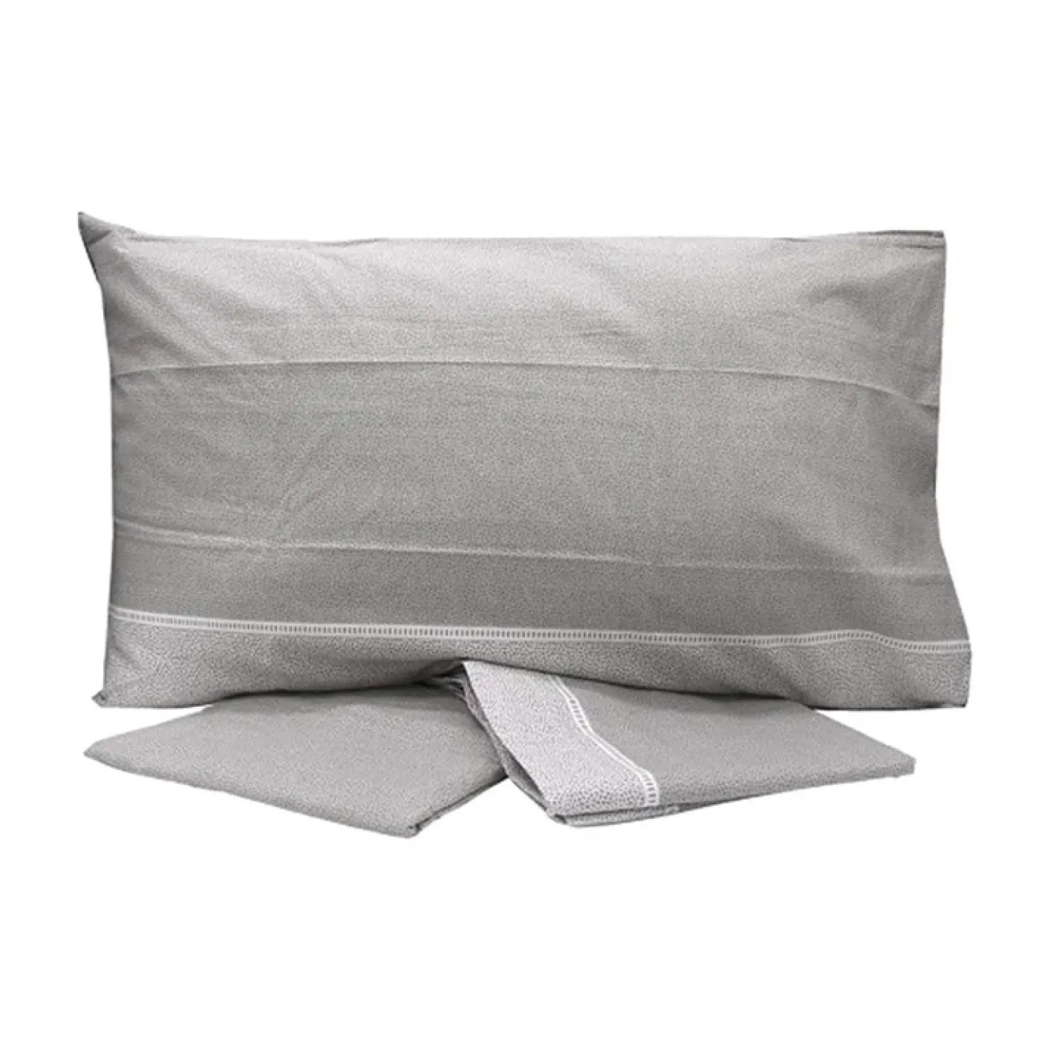 Garnero Arredamenti Set lenzuola letto singolo in cotone grigio Freedom Discount