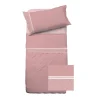Garnero Arredamenti Set lenzuola letto singolo in cotone cipria Freedom Hot