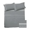 Garnero Arredamenti Set lenzuola matrimoniali in cotone grigio Freedom New