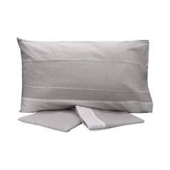 Garnero Arredamenti Set lenzuola matrimoniali in cotone grigio Freedom New