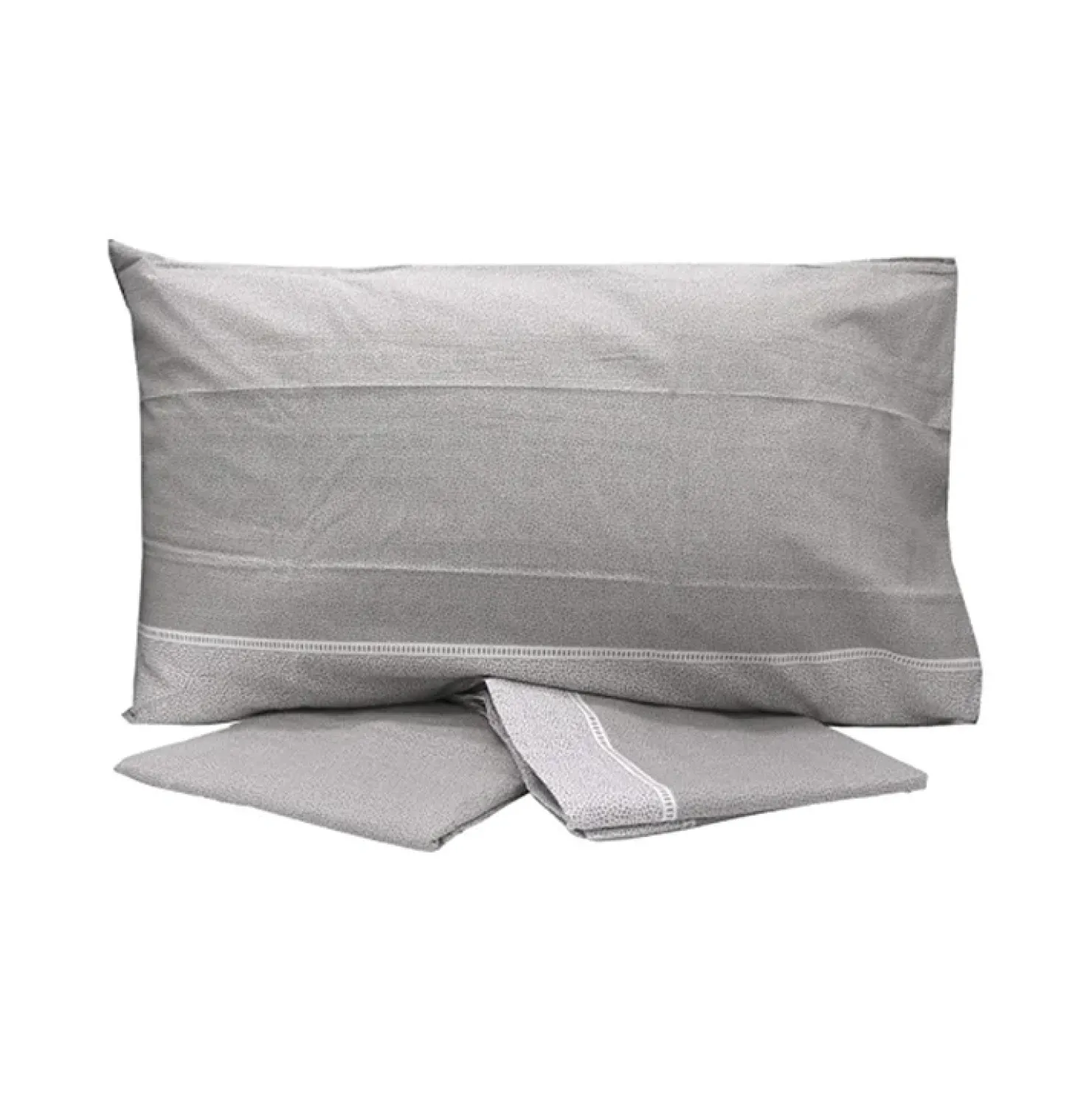 Garnero Arredamenti Set lenzuola matrimoniali in cotone grigio Freedom New