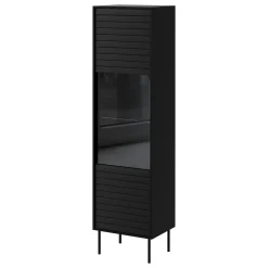 Garnero Arredamenti Set mobili soggiorno completo moderno nero Wild Nero Opaco Best