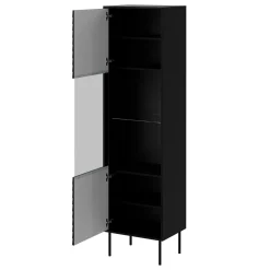 Garnero Arredamenti Set mobili soggiorno completo moderno nero Wild Nero Opaco Best