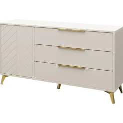 Garnero Arredamenti Set mobili soggiorno completo beige frontali serigrafati Miriam 1 Best
