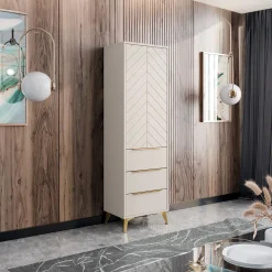 Garnero Arredamenti Set mobili soggiorno completo beige frontali serigrafati Miriam 1 Best