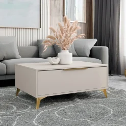Garnero Arredamenti Set mobili soggiorno completo beige frontali serigrafati Miriam 1 Best