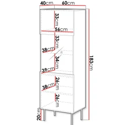 Garnero Arredamenti Set mobili soggiorno completo noce cannettato Gabiot Discount