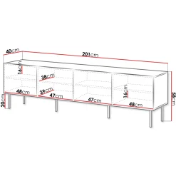 Garnero Arredamenti Set mobili soggiorno completo noce cannettato Gabiot Discount