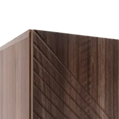 Garnero Arredamenti Set mobili soggiorno completo noce scuro con frontali serigrafati Savanna Outlet