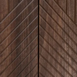 Garnero Arredamenti Set mobili soggiorno completo noce scuro con frontali serigrafati Savanna Outlet