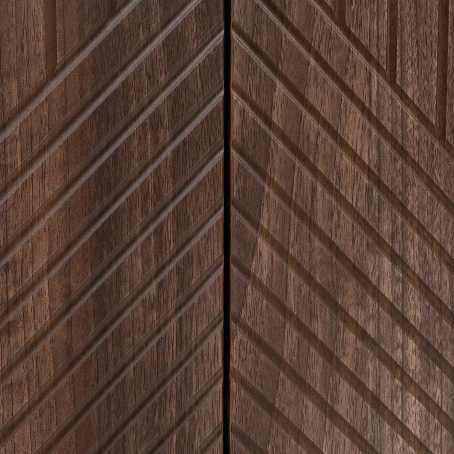 Garnero Arredamenti Set mobili soggiorno completo noce scuro con frontali serigrafati Savanna Outlet