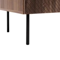 Garnero Arredamenti Set mobili soggiorno completo noce scuro con frontali serigrafati Savanna Outlet