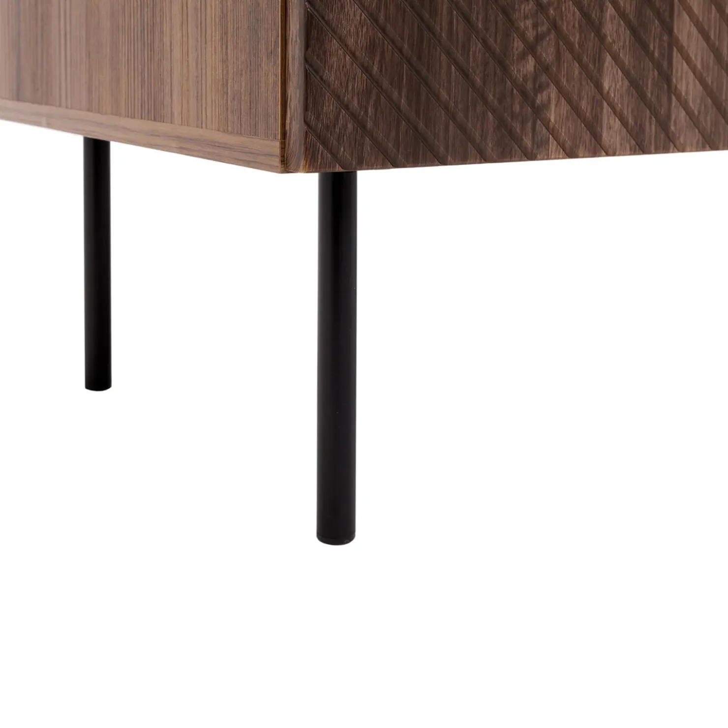 Garnero Arredamenti Set mobili soggiorno completo noce scuro con frontali serigrafati Savanna Outlet