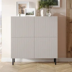 Garnero Arredamenti Set mobili soggiorno completo con frontali cannettati beige Ziggy 3 Best