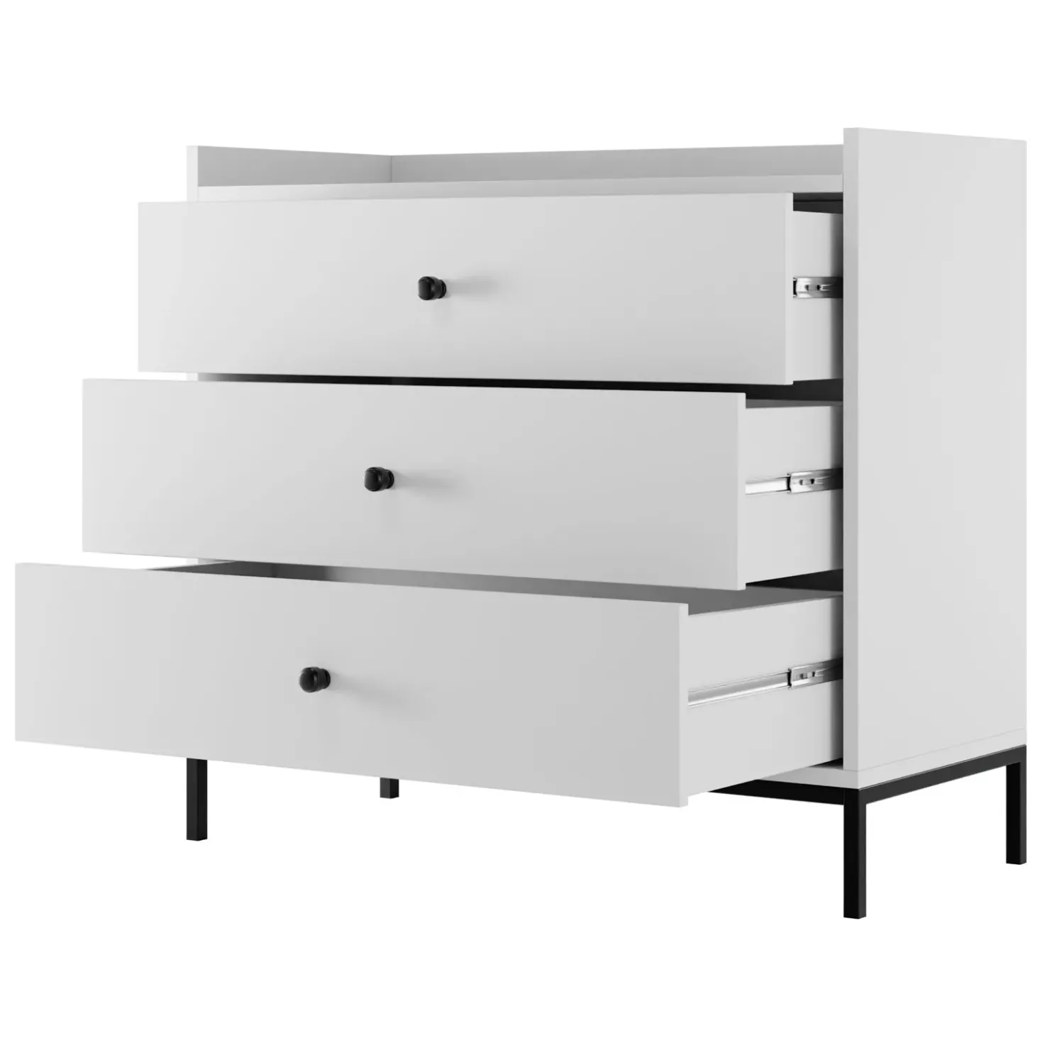 Garnero Arredamenti Set mobili soggiorno completo design moderno bianco Pollon 2 Bianco Opaco