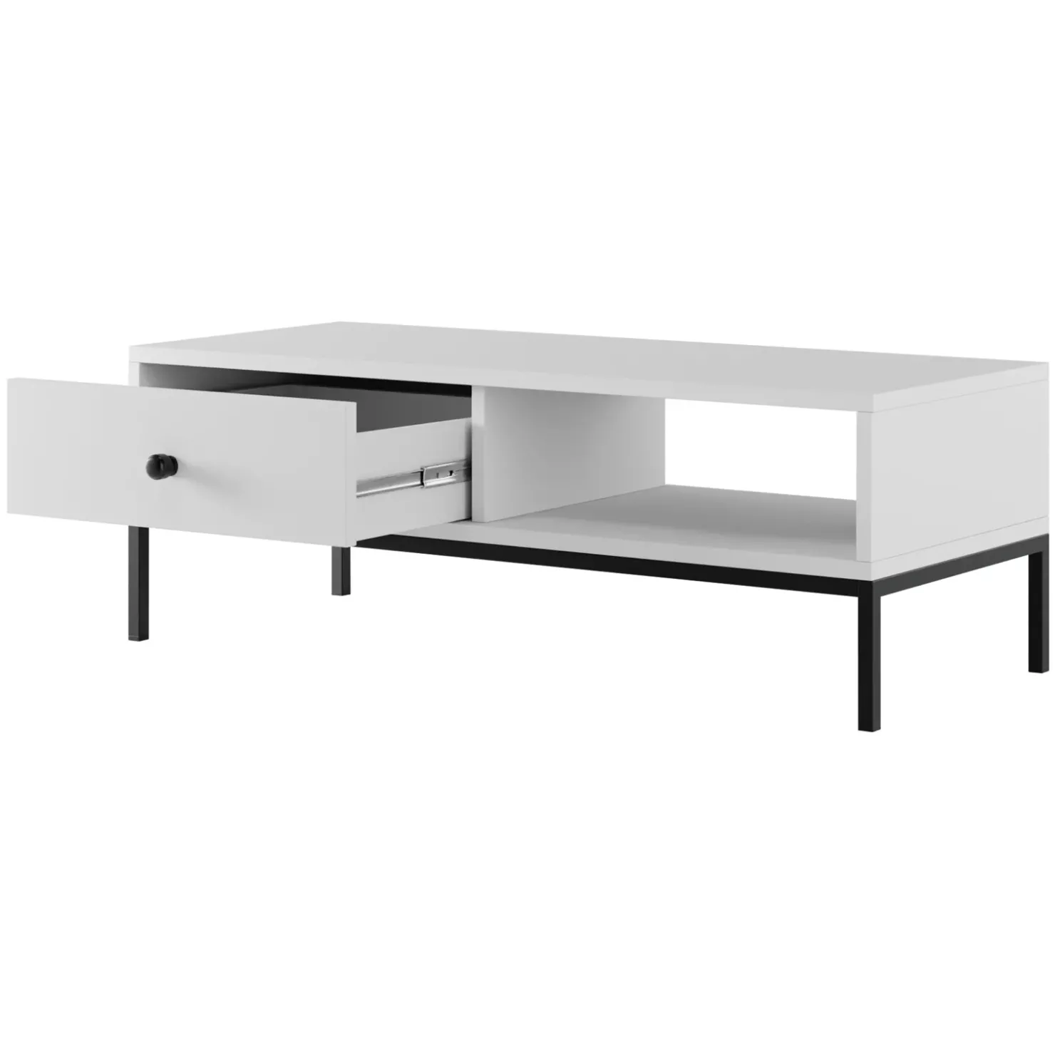 Garnero Arredamenti Set mobili soggiorno completo design moderno bianco Pollon 2 Bianco Opaco