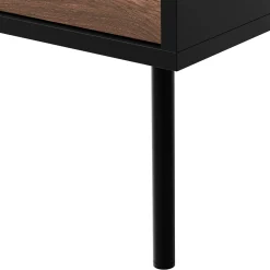 Garnero Arredamenti Set mobili soggiorno completo moderno noce nero Wild 2 Noce - Nero opaco Outlet