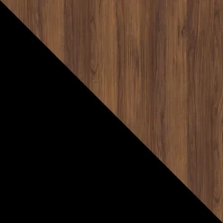 Garnero Arredamenti Set mobili soggiorno completo moderno noce nero Wild 2 Noce - Nero opaco Outlet