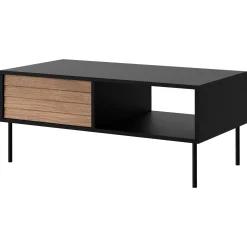Garnero Arredamenti Set mobili soggiorno completo moderno noce nero Wild 2 Noce - Nero opaco Outlet