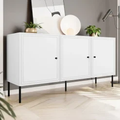 Garnero Arredamenti Set mobili soggiorno completo Stark 1 Bianco Opaco Discount