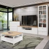 Garnero Arredamenti Set mobili soggiorno completo moderno bianco rovere Relaxio Hot