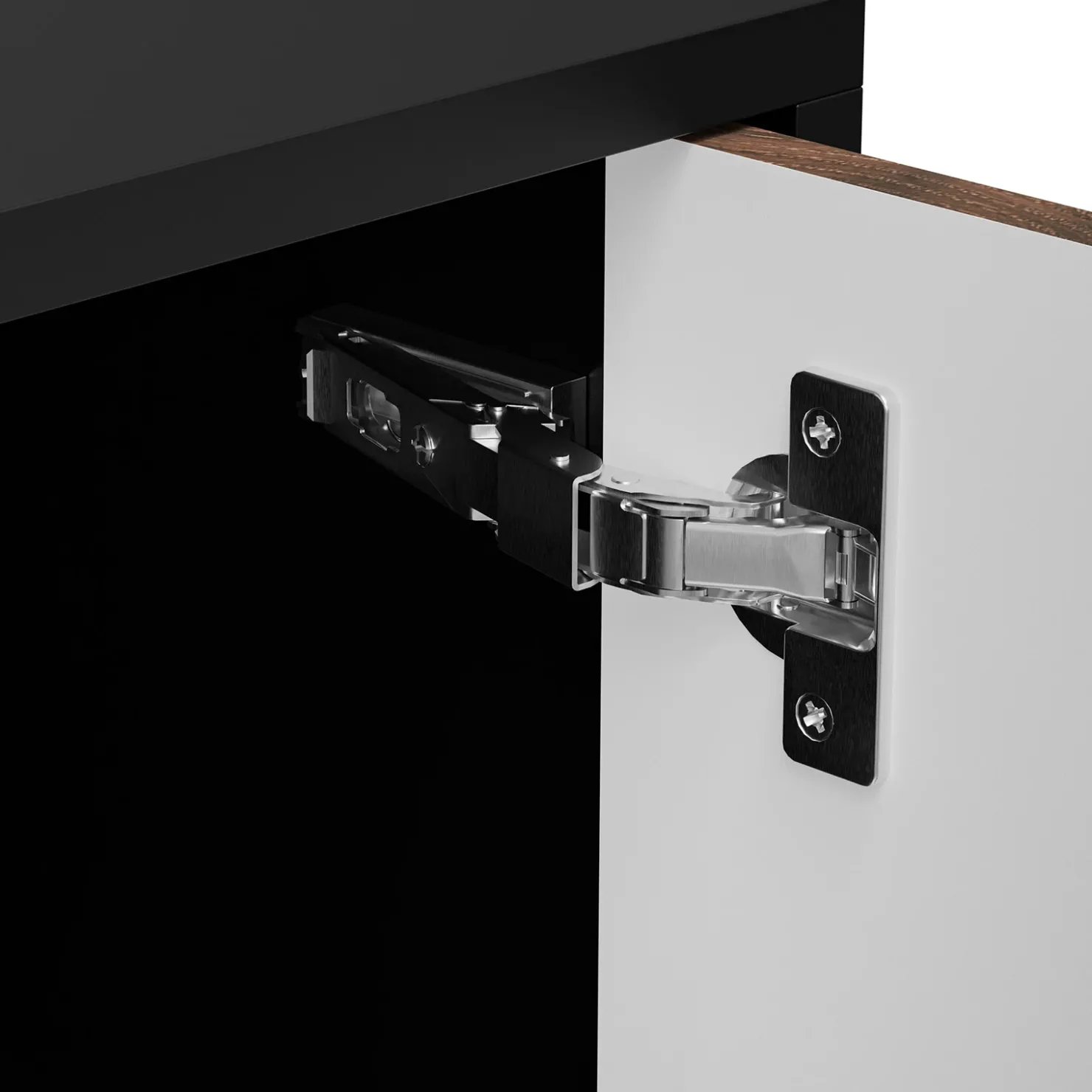 Garnero Arredamenti Set mobili soggiorno completo moderno noce nero Wild Noce - Nero opaco Best