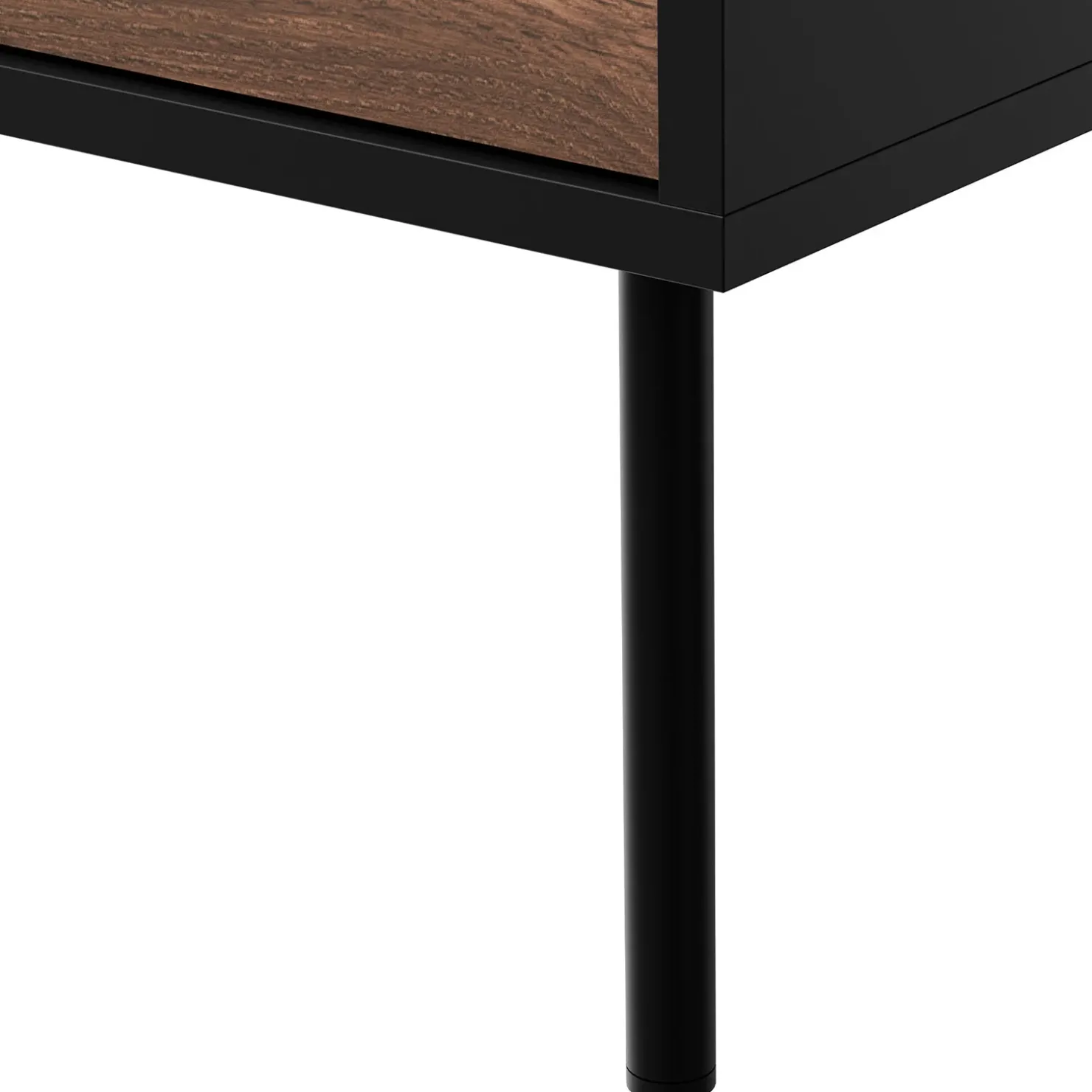 Garnero Arredamenti Set mobili soggiorno completo moderno noce nero Wild Noce - Nero opaco Best