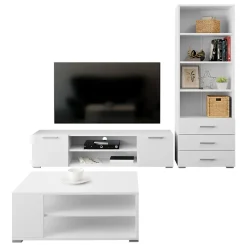 Garnero Arredamenti Set mobili soggiorno completo design moderno bianco Pastello 2 New