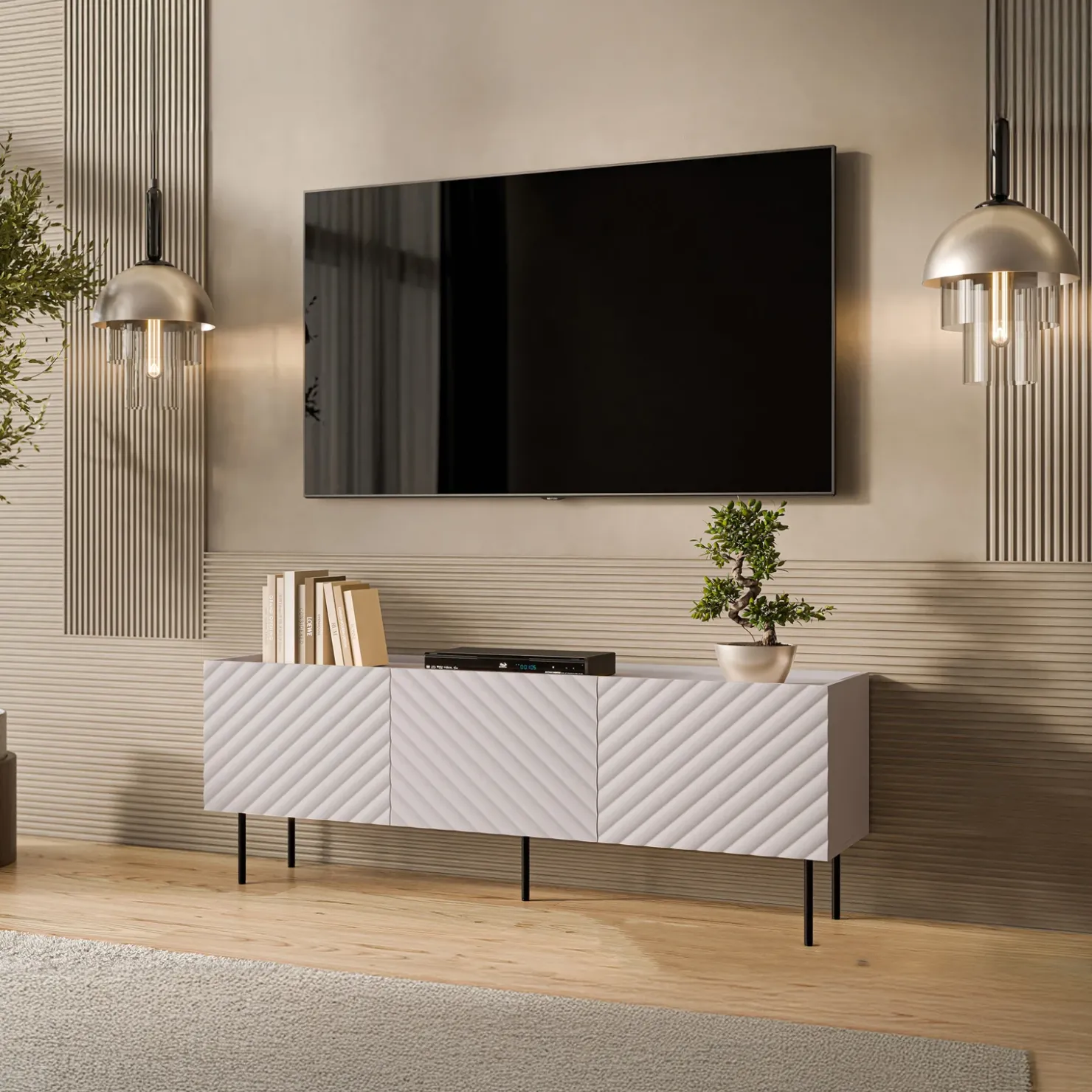 Garnero Arredamenti Set mobili soggiorno completo Daniele Beige Discount