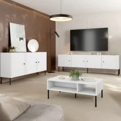 Garnero Arredamenti Set mobili soggiorno completo Stark 2 Bianco Opaco Best