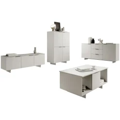 Garnero Arredamenti Set mobili soggiorno completo grigio Stone Discount