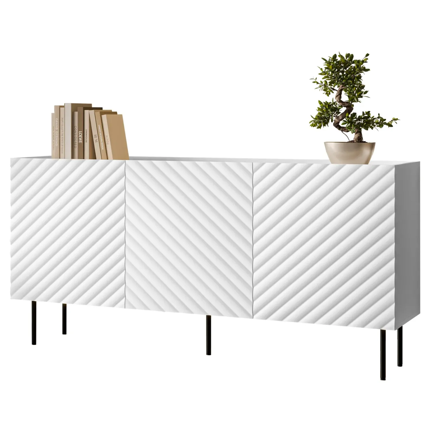 Garnero Arredamenti Set mobili soggiorno completo bianco Daniele Bianco Opaco Hot