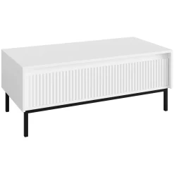 Garnero Arredamenti Set mobili soggiorno completo design cannettato bianco Strike 2 Bianco Opaco Sale