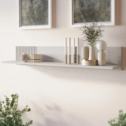 Garnero Arredamenti Set mobili soggiorno completo con frontali cannettati beige Ziggy 1 Outlet