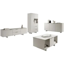 Garnero Arredamenti Set mobili soggiorno completo grigio Stone 2 Clearance