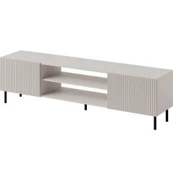 Garnero Arredamenti Set mobili soggiorno completo con frontali cannettati beige Ziggy 4 Hot