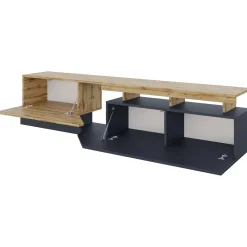 Garnero Arredamenti Set mobili soggiorno completo rovere antracite Modesta Antracite - Rovere Clearance