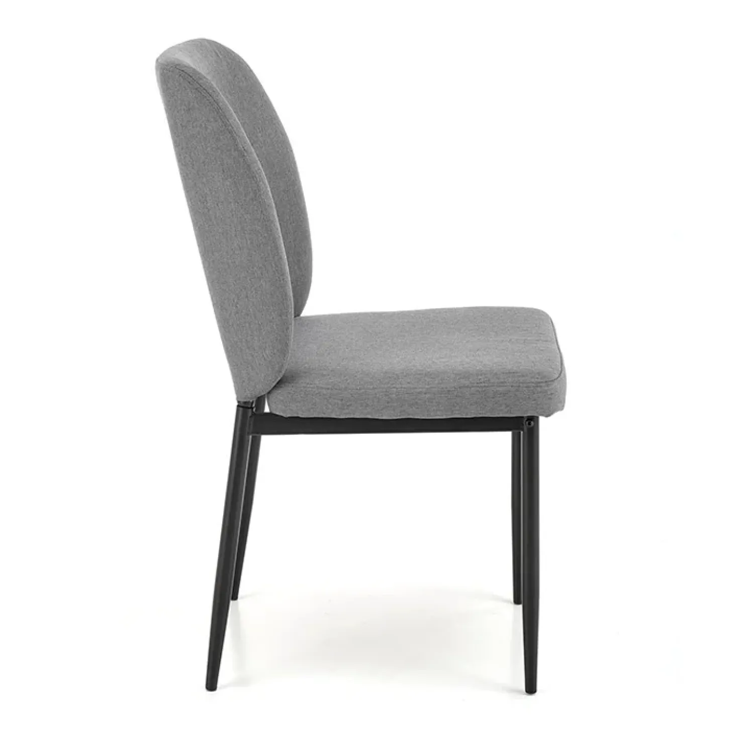 Garnero Arredamenti Set tavolo 110/170cm + 4 sedie imbottite grigio nero Albani Best