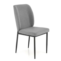 Garnero Arredamenti Set tavolo 110/170cm + 4 sedie imbottite grigio nero Albani Best