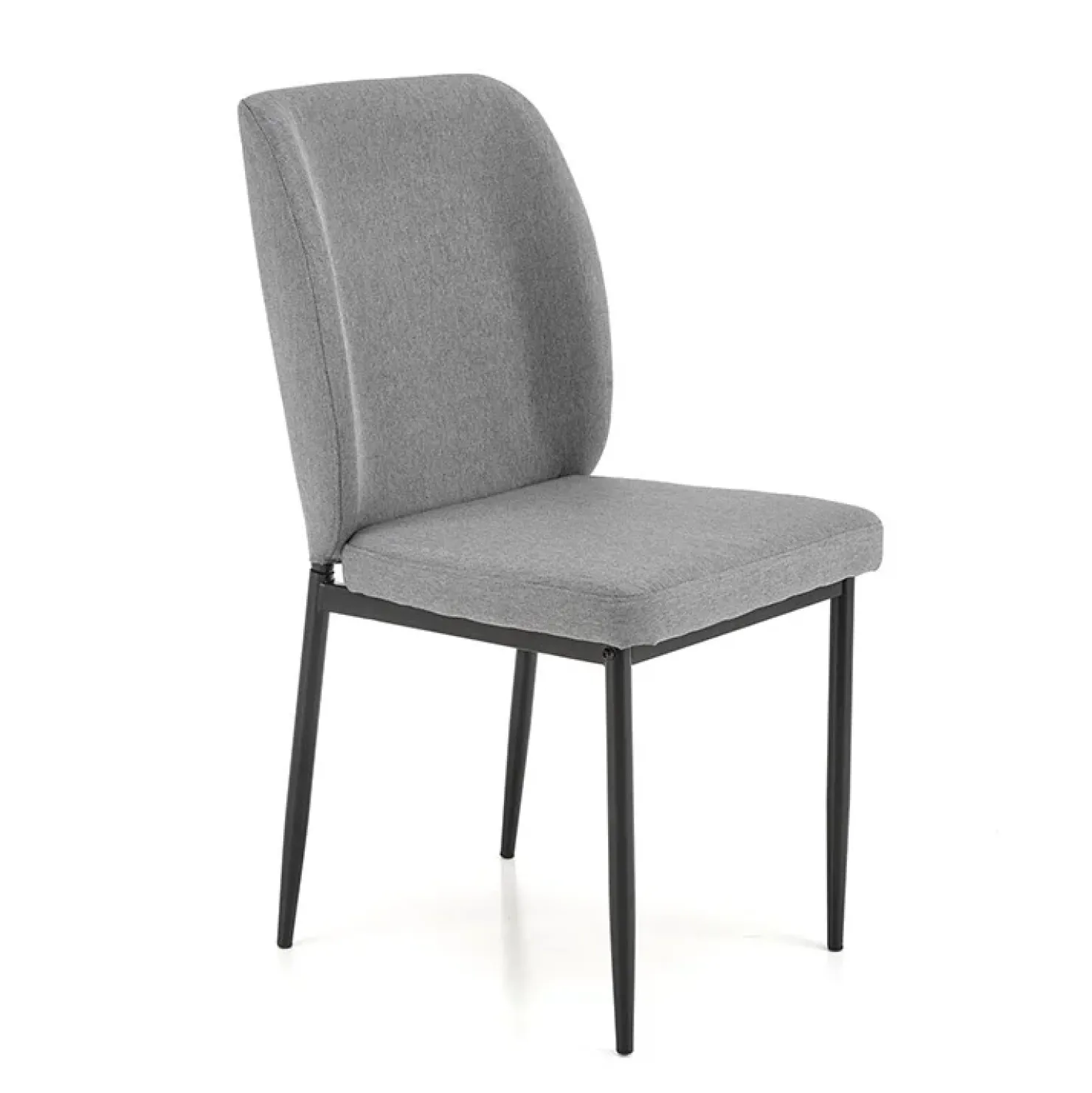 Garnero Arredamenti Set tavolo 110/170cm + 4 sedie imbottite grigio nero Albani Best