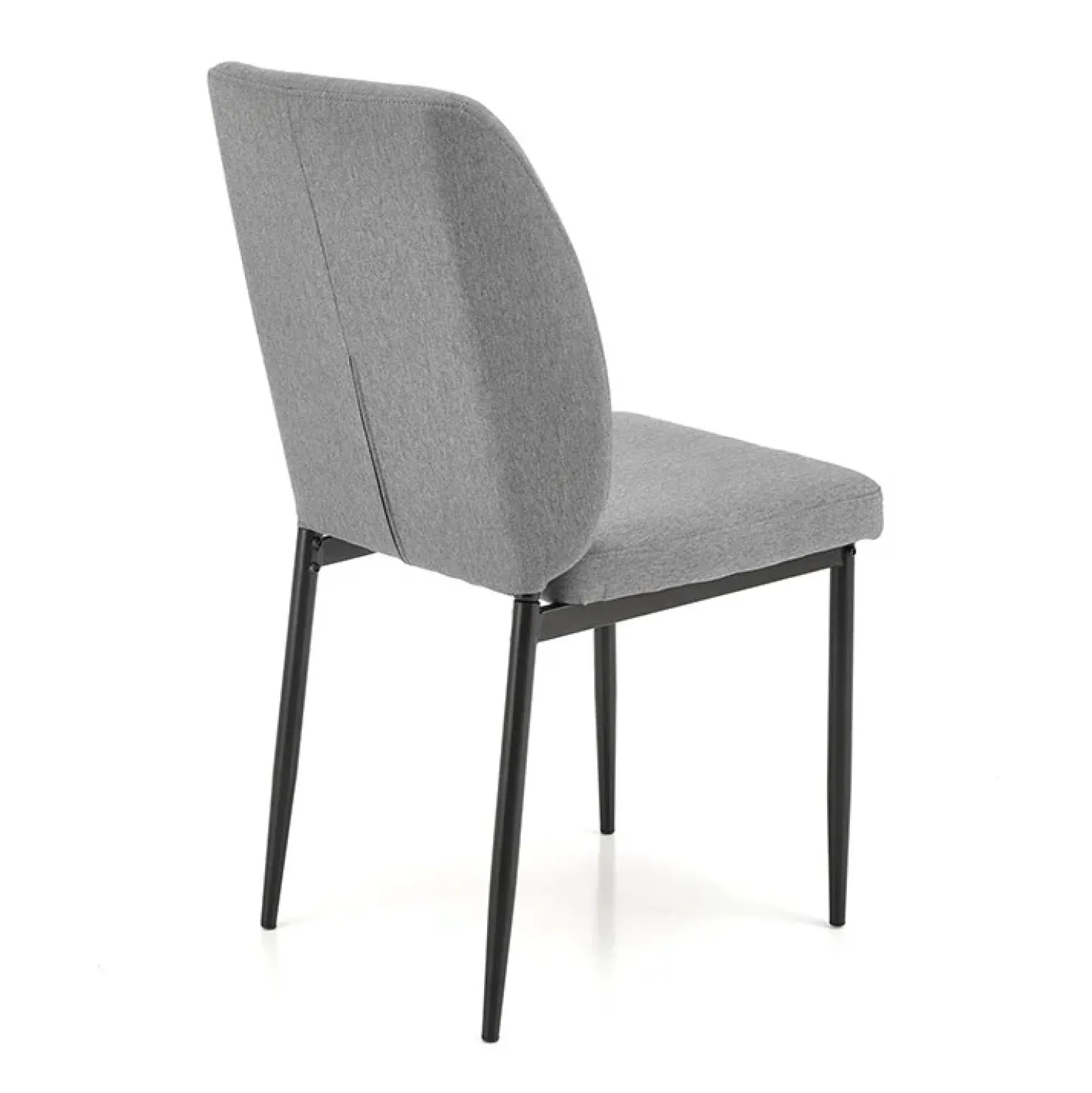 Garnero Arredamenti Set tavolo 110/170cm + 4 sedie imbottite grigio nero Albani Best