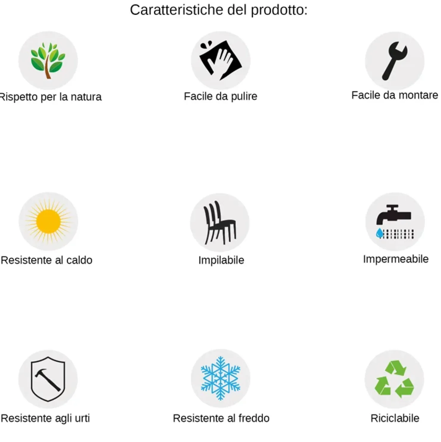 Garnero Arredamenti Set tavolo da giardino esterno bar dehors 150x90cm + 6 sedie con braccioli effetto rattan marrone Bora Outlet