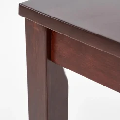 Garnero Arredamenti Set tavolo moderno 110x72cm + 4 sedie rovere scuro Lunelle Best